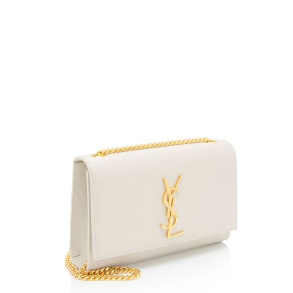 Saint Laurent Grain de Poudre Monogram Kate Small Shoulder Bag - Picture 2 of 12